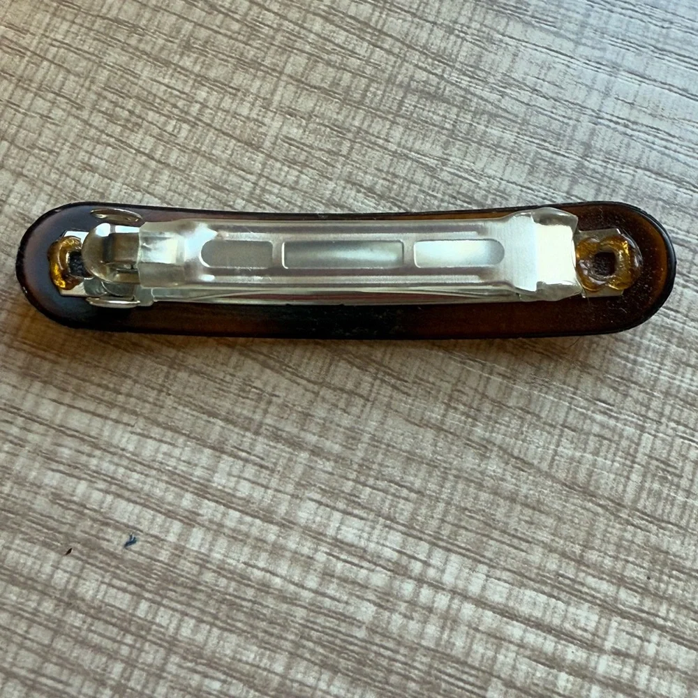 Elegant Brown Tortoiseshell Hair Barrette